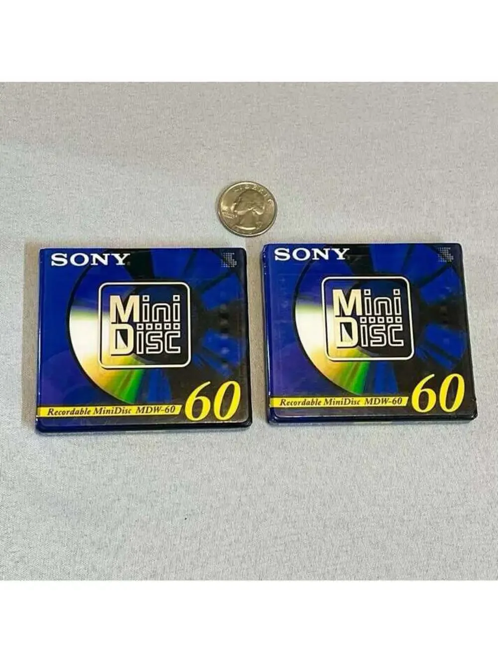 New - Sealed Sony MDW-60 recordable MiniDiscs - 60 Minutes